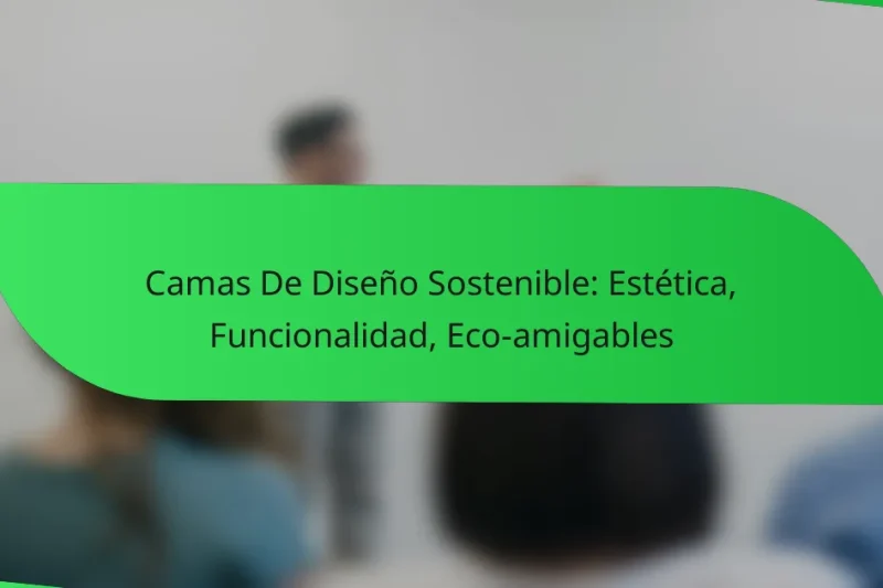 Camas De Diseño Sostenible: Estética, Funcionalidad, Eco-amigables