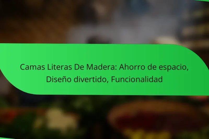 Camas Literas De Madera: Ahorro de espacio, Diseño divertido, Funcionalidad