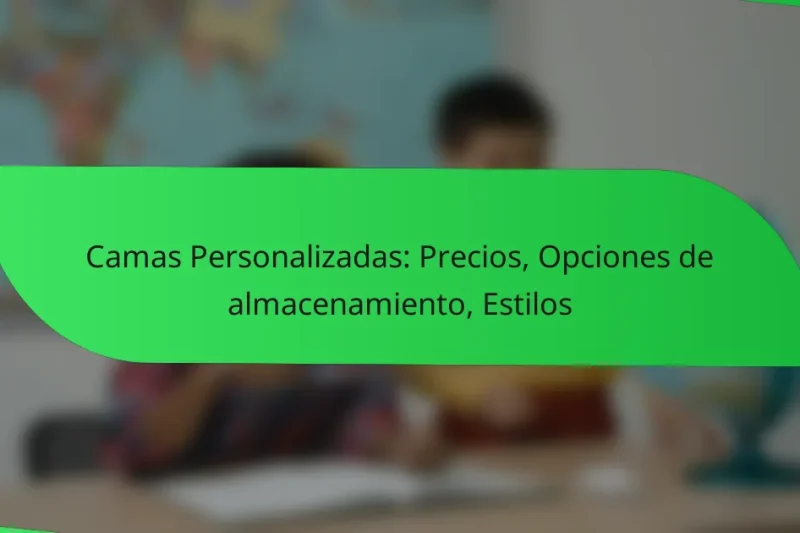 Camas Personalizadas: Precios, Opciones de almacenamiento, Estilos