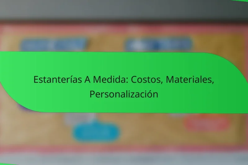 Estanterías A Medida: Costos, Materiales, Personalización
