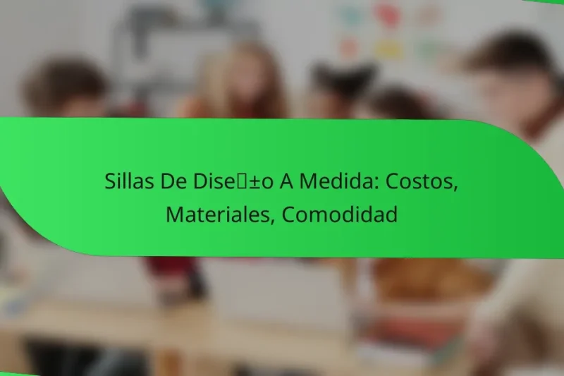 Sillas De Diseño A Medida: Costos, Materiales, Comodidad